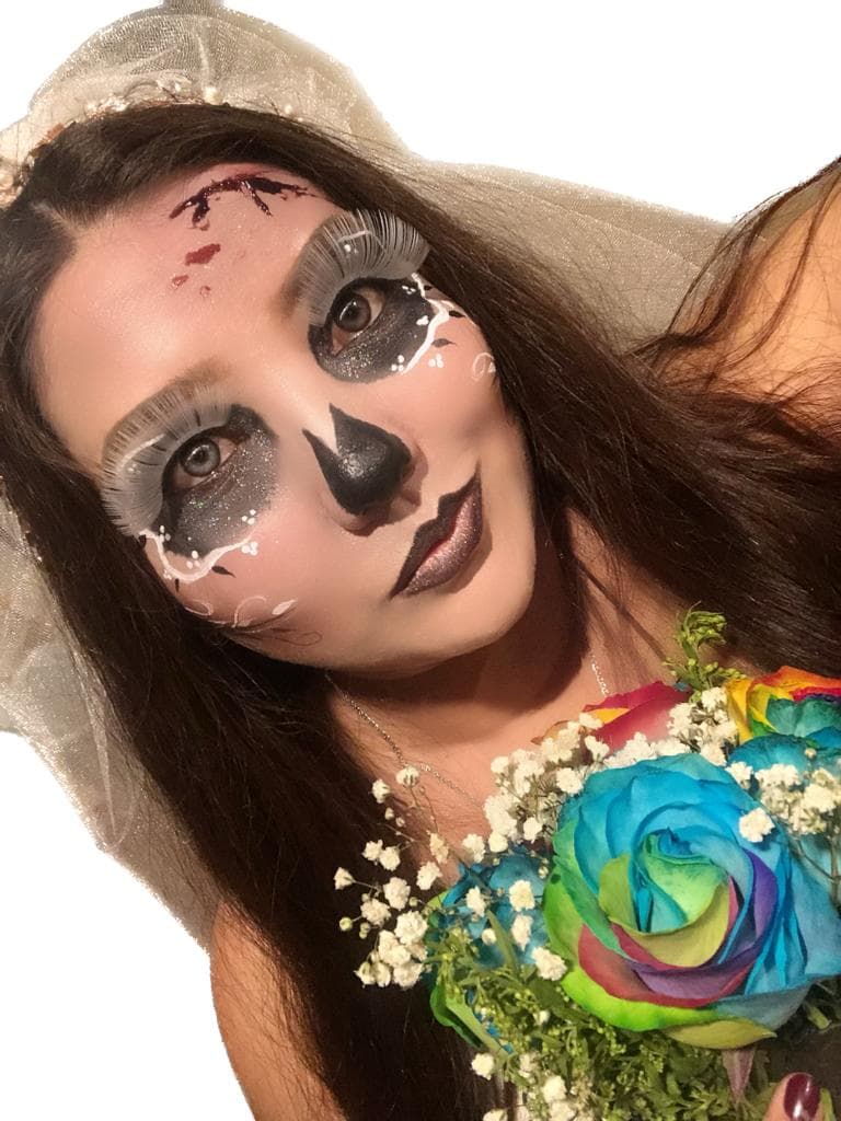 Maquillaje Fantasía Catrina Novia 2